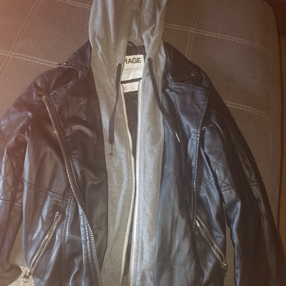 Womans size large pleather jacket